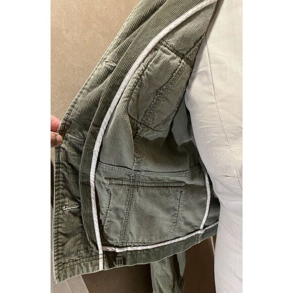 Aeropostale Limited Edition Corduroy Jacket Women's Size Large Light Green - Picture 5 of 10